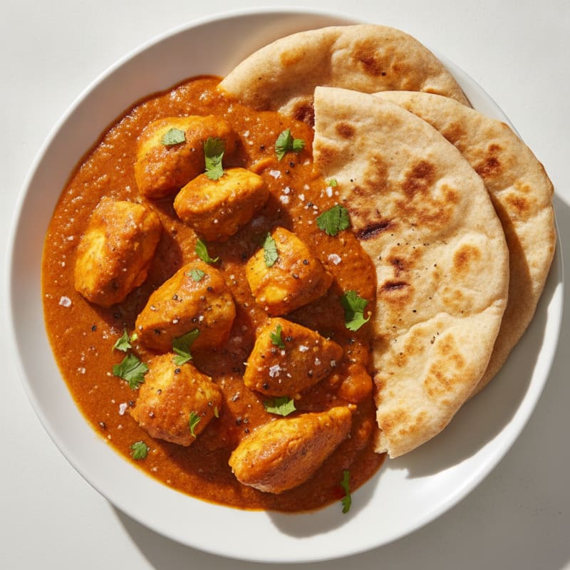 Indian Curry Chicken with Naan