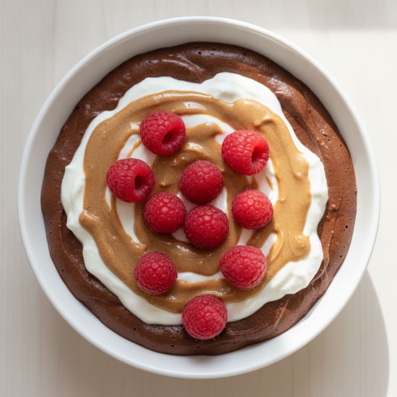 Silky Chocolate Protein Pudding with Greek Yogurt