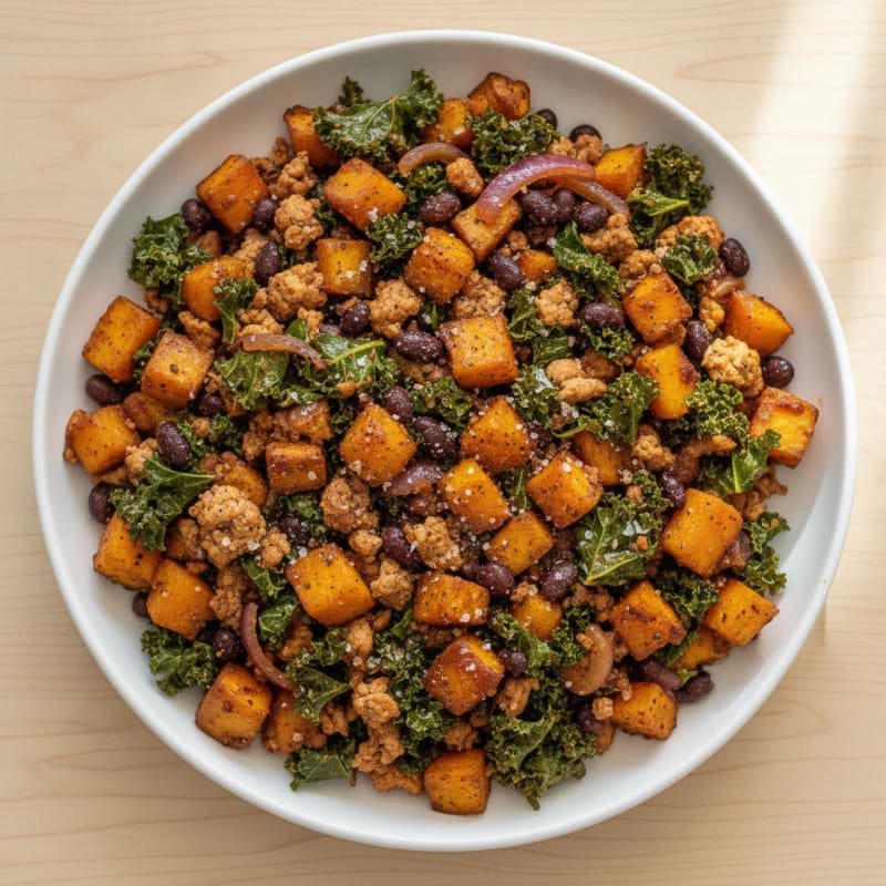 Sweet Potato and Kale Hash