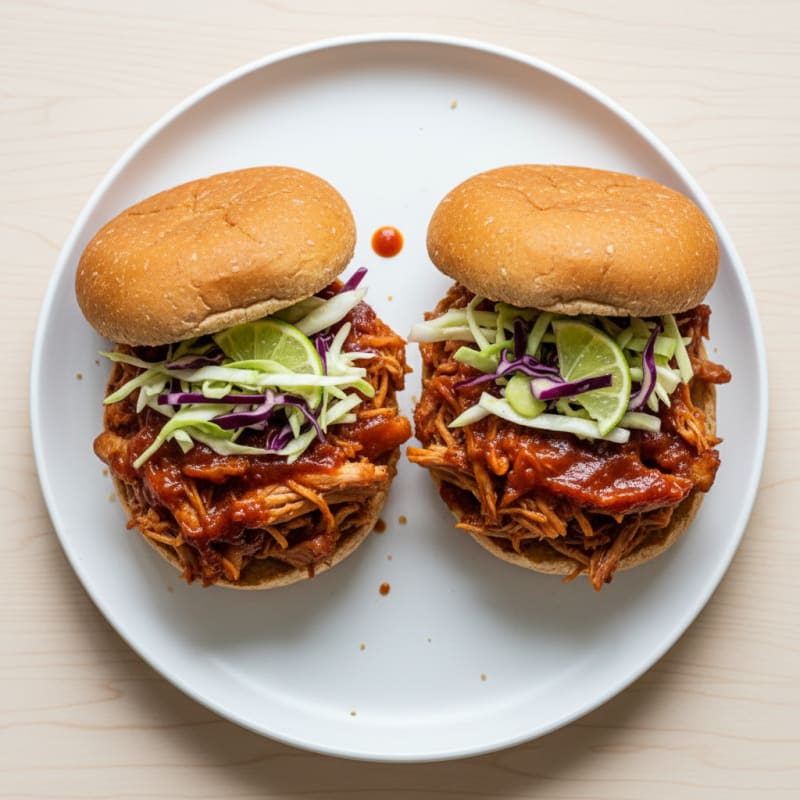 Slow-Cooked BBQ Pulled Pork Sandwiches