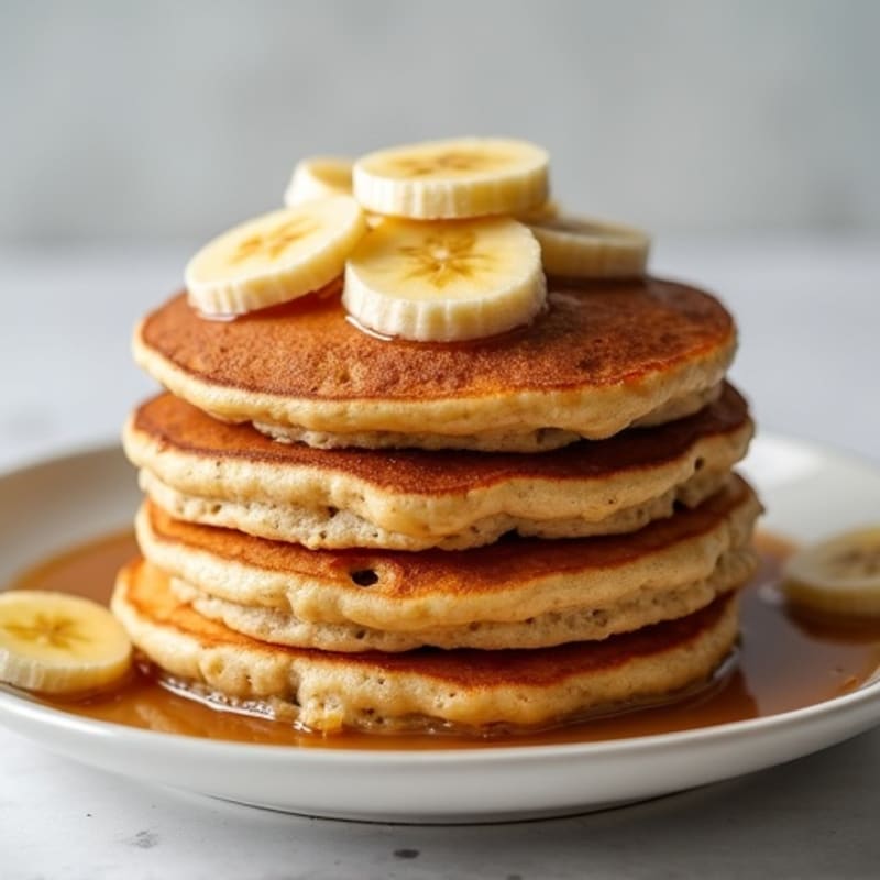 Protein-Packed Caramelized Banana Oat Pancakes
