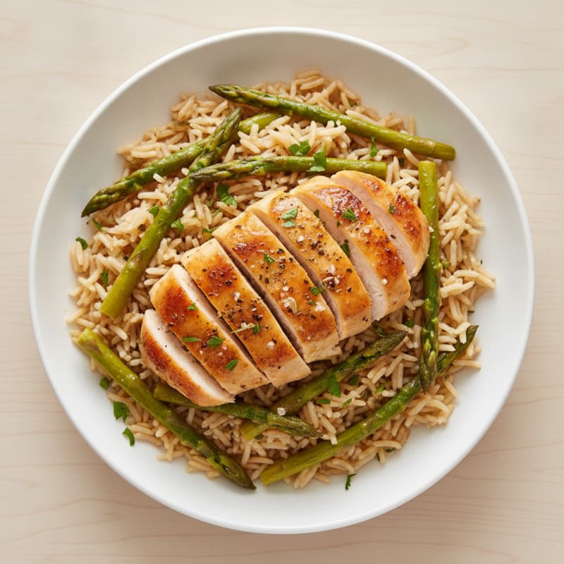 One-Pan Lemon Herb Roasted Chicken and Rice