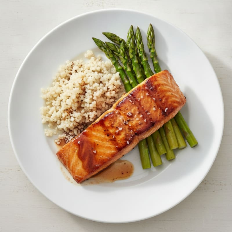 Pan-Seared Salmon with Bourbon Glaze