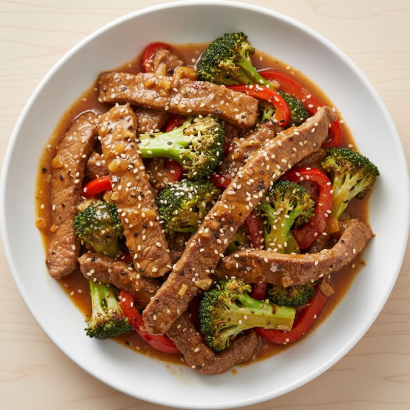Sesame Beef and Broccoli Stir-Fry