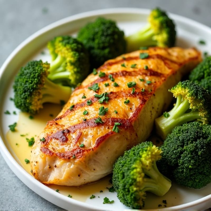 Sheet Pan Lemon-Garlic Chicken and Crispy Broccoli