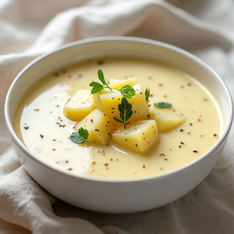 Healthy Creamy Potato Leek Soup