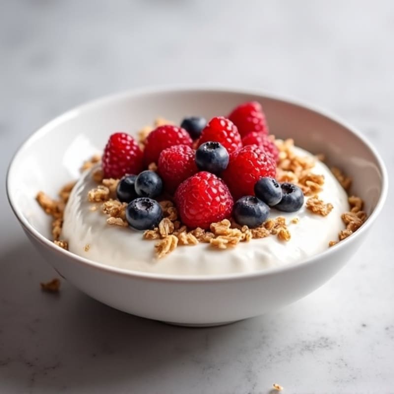 Creamy Greek Yogurt Protein Bowl with Mixed Berries