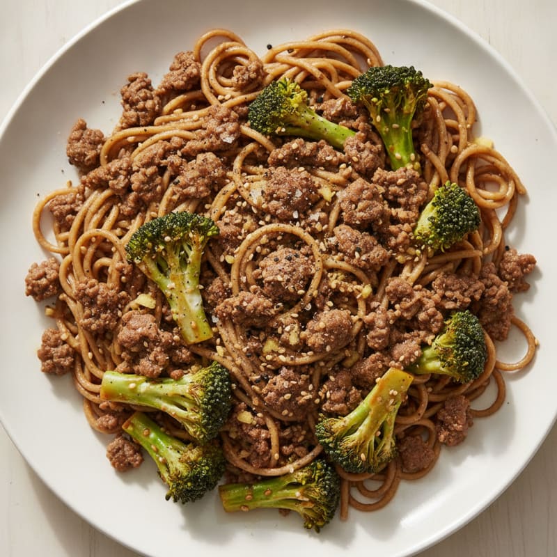 Sesame Beef and Broccoli Noodles