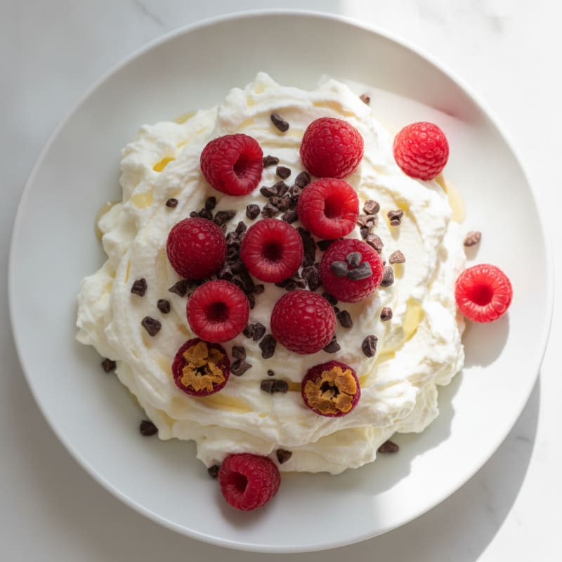 Silky Greek Yogurt Protein Mousse with Berries