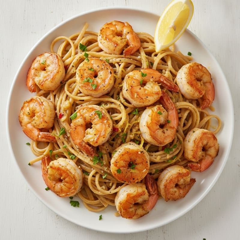 Garlic Shrimp Scampi with Linguine