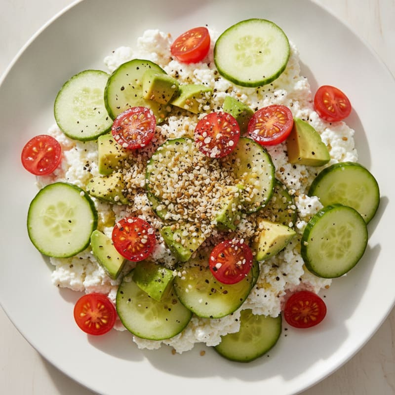Savory Cottage Cheese with Everything Bagel Spice