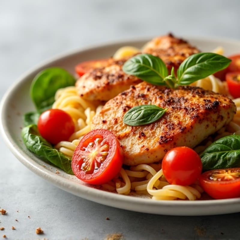 Healthy Spicy Smoked Paprika Chicken Pasta