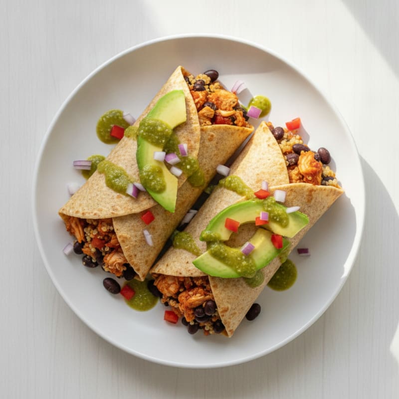 Spicy Instant Pot Chicken Wraps
