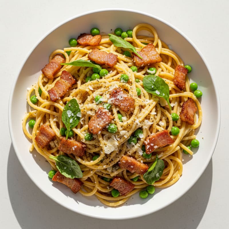 Creamy Pancetta Carbonara with Silky Egg Sauce