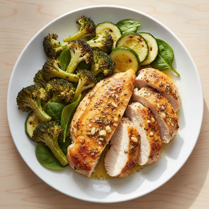 Herb-Roasted Chicken with Roasted Vegetables