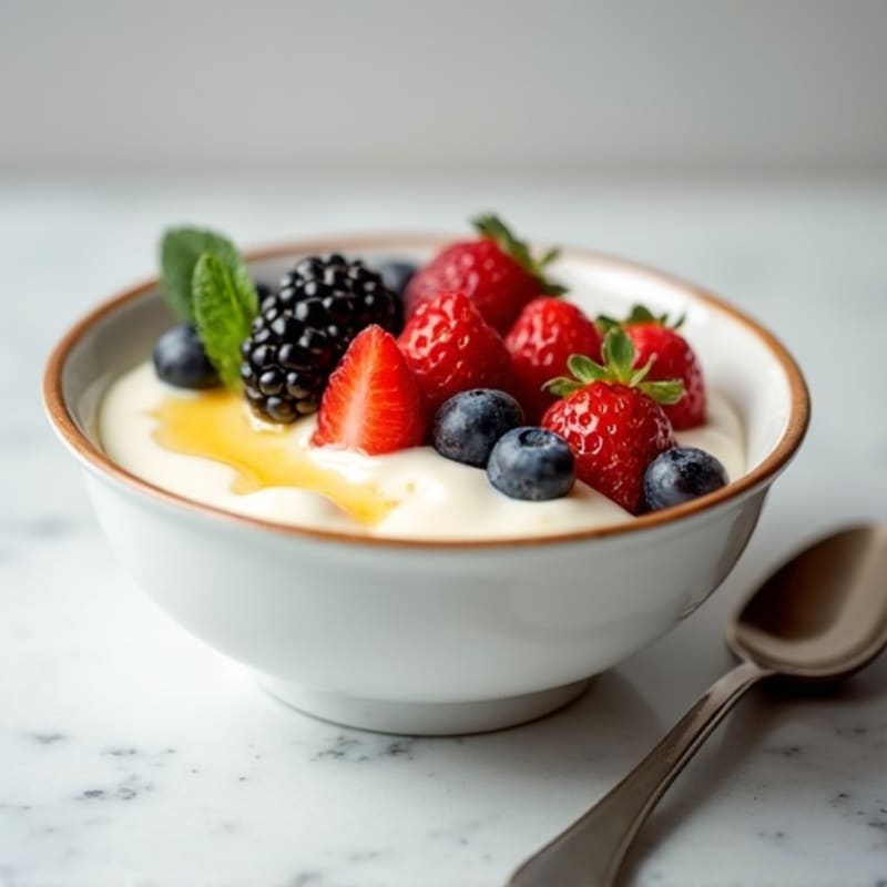 Silky Vanilla Protein Yogurt Bowl