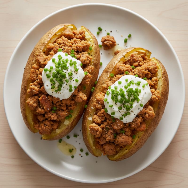 Loaded Baked Potatoes with Chives