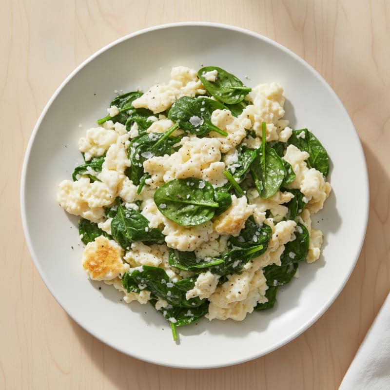 Egg White and Spinach Scramble
