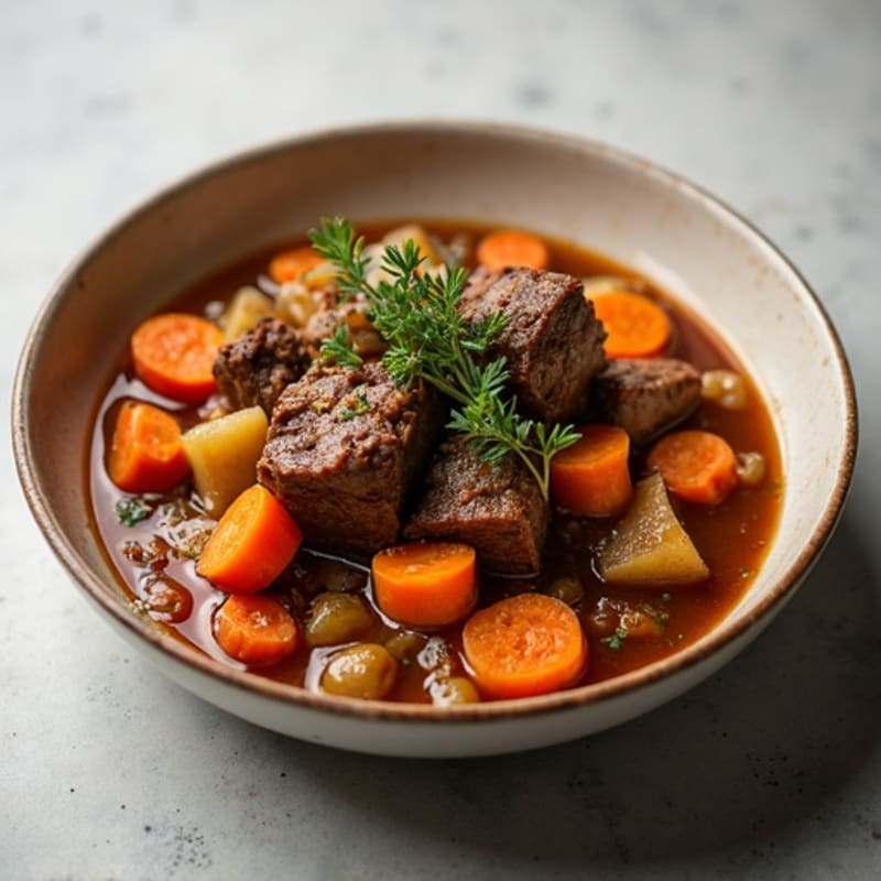 Tender Braised Beef with Hearty Vegetables