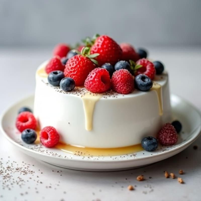 Creamy Greek Yogurt Protein Mousse with Berries