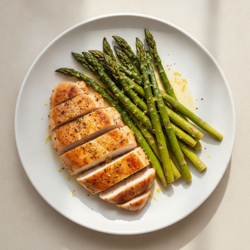 Lemon Herb Chicken with Roasted Asparagus