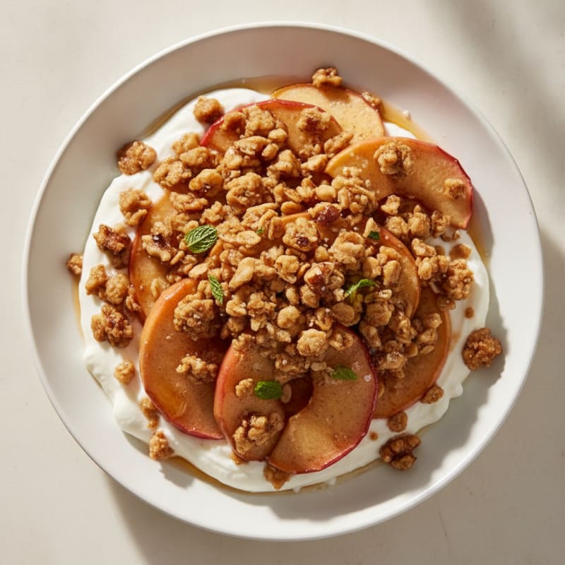 Baked Cinnamon Apple Crumble