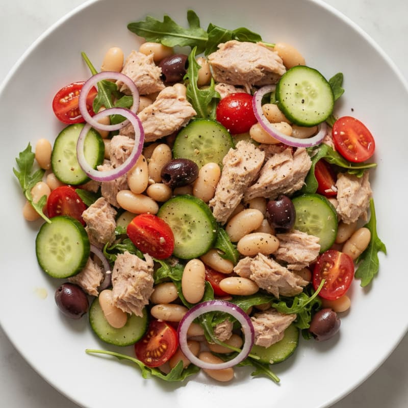 Mediterranean Tuna and White Bean Salad