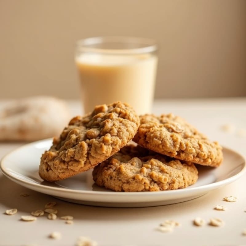 Soft Peanut Butter Oatmeal Cookies