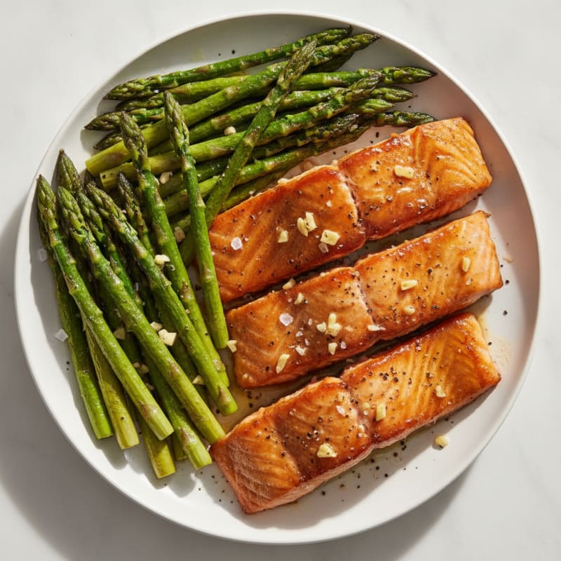Soy-Glazed Salmon with Roasted Asparagus
