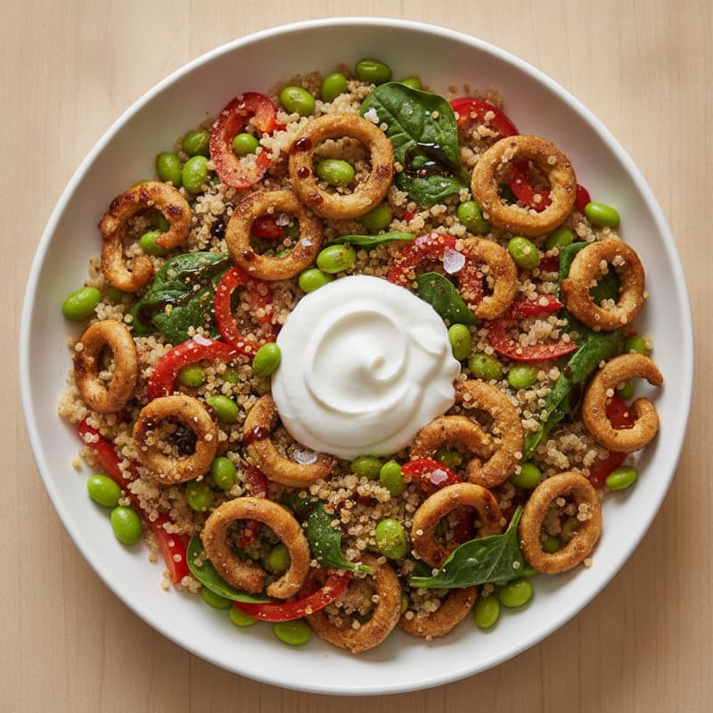 Soy Curl and Quinoa Power Bowl