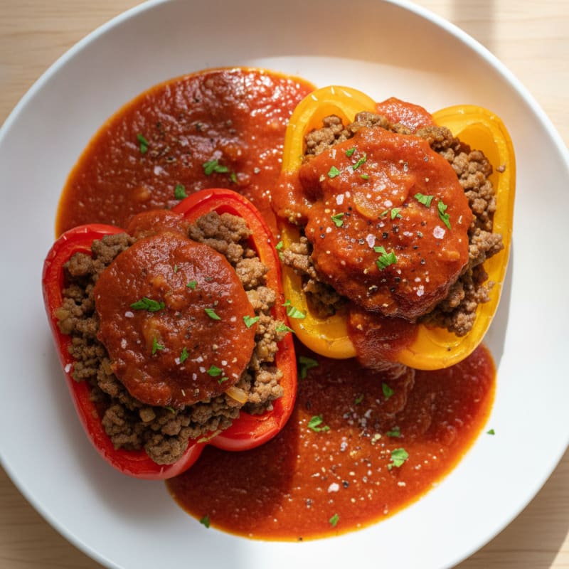 Ground Beef Stuffed Bell Peppers