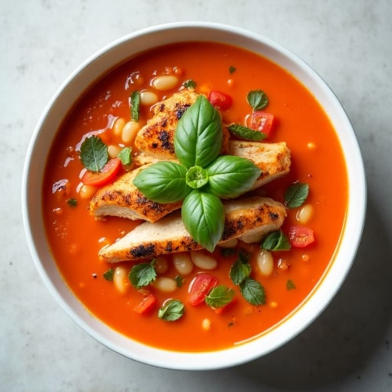 Creamy Roasted Tomato Basil Soup