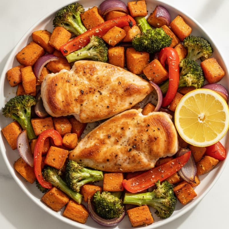 Sheet Pan Chicken and Roasted Vegetables