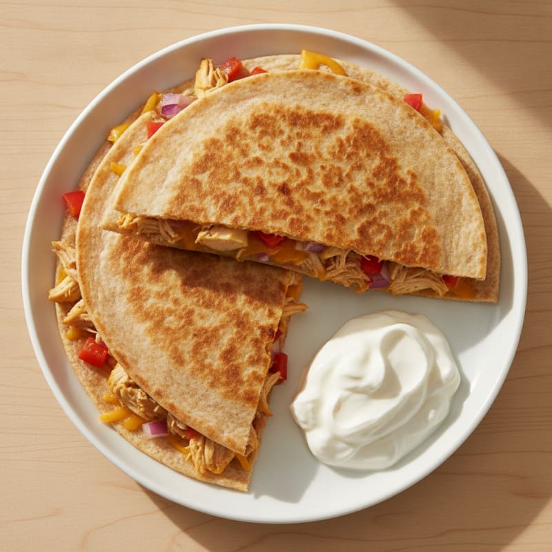Chicken and Cheese Quesadillas