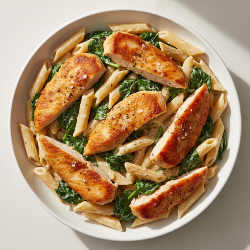 Creamy Garlic Chicken Alfredo Pasta