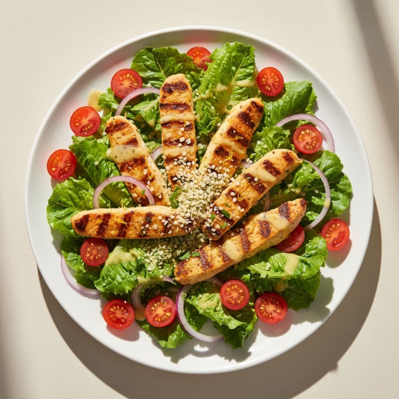 Zesty Grilled Plant Chicken Salad
