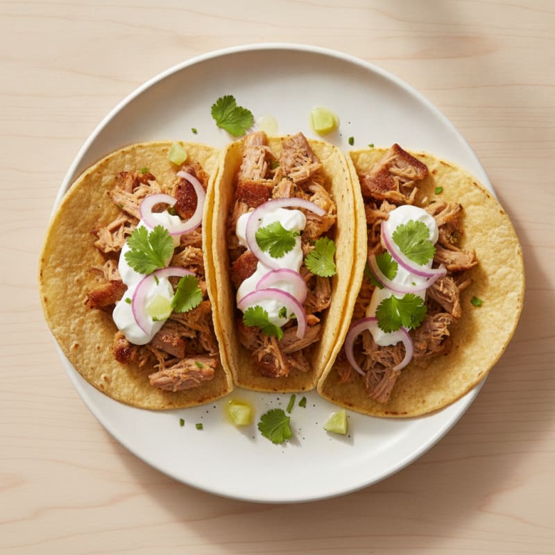 Slow-Cooked Pork Carnitas Tacos