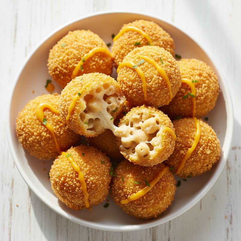 Golden Mac & Cheese Bites