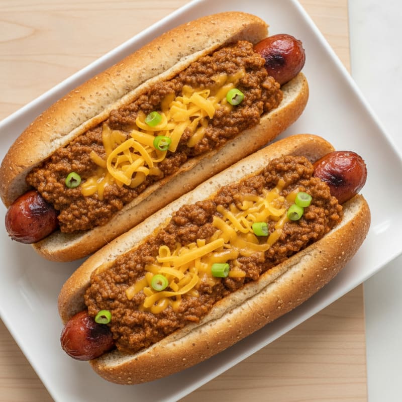 Classic Chili Cheese Hot Dogs