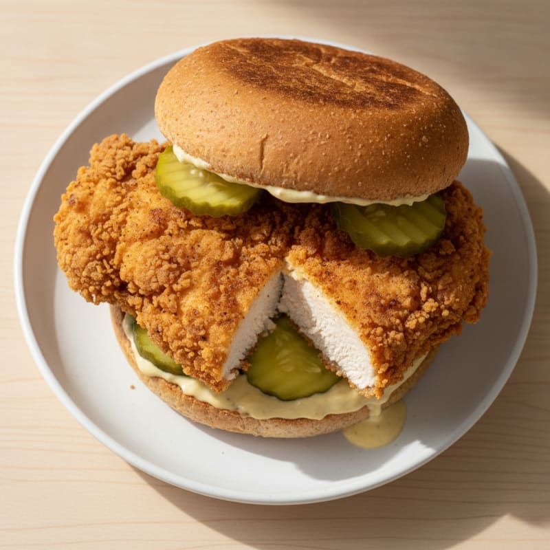 Crispy Buttermilk Fried Chicken Sandwich