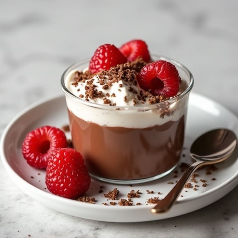 Silky Chocolate Protein Pudding with Greek Yogurt