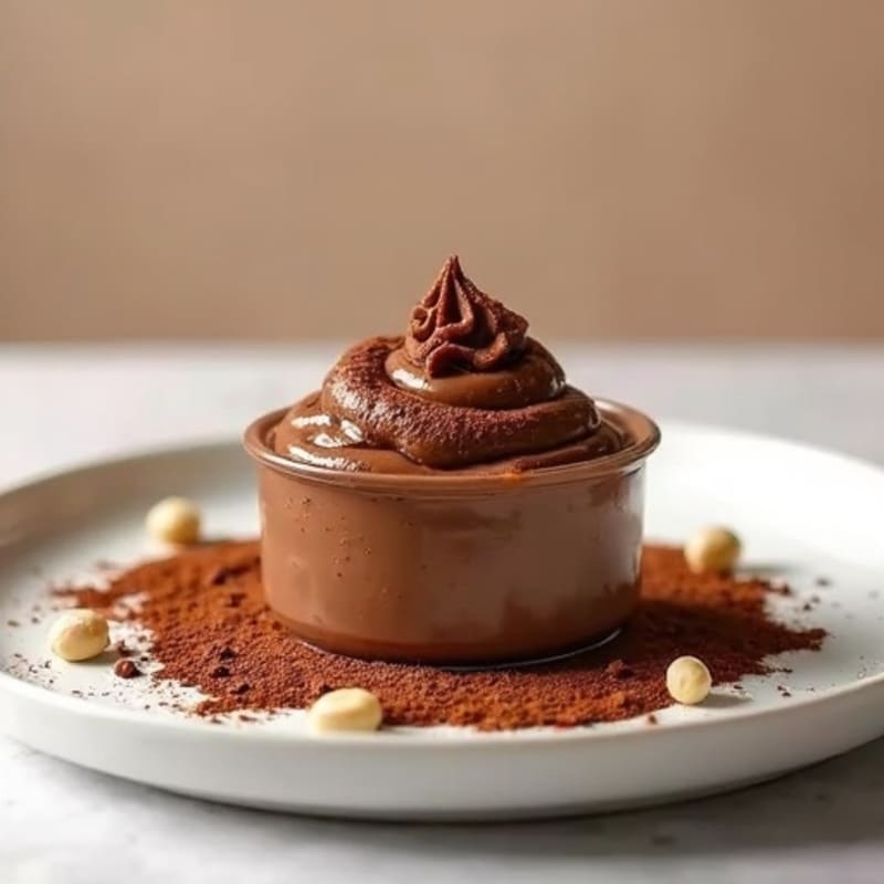 Silky Chocolate Protein Mousse with Peanut Butter and Collagen Peptides