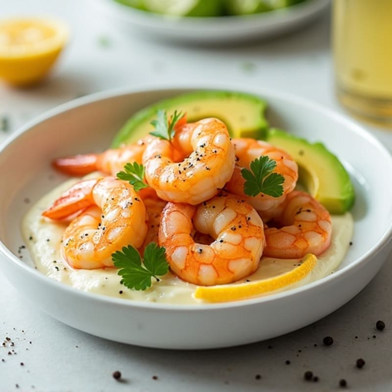Fresh Citrus-Marinated Shrimp with Creamy Avocado
