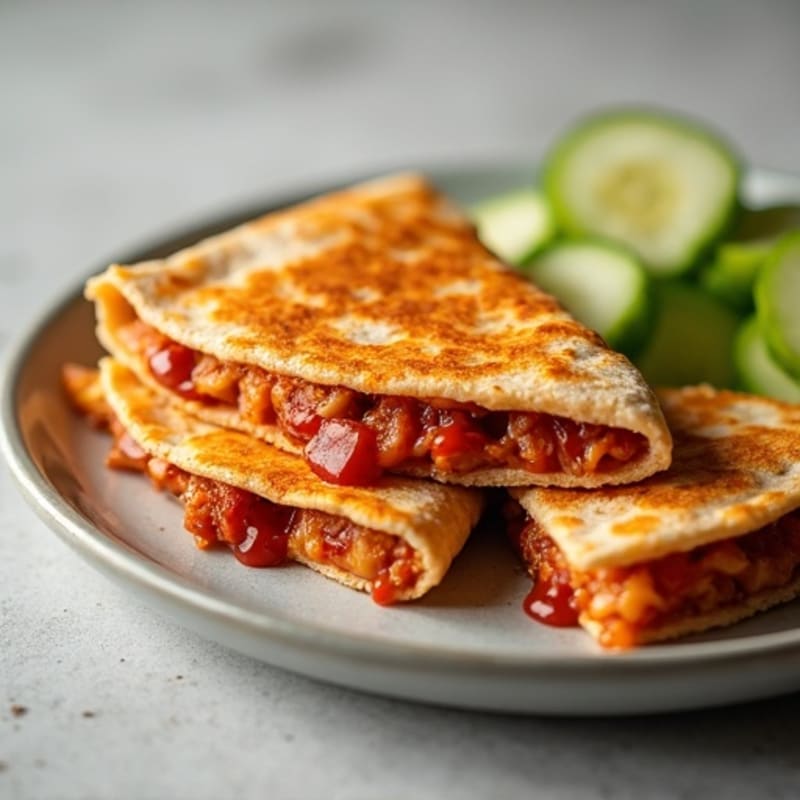 Crispy BBQ Chicken Quesadilla