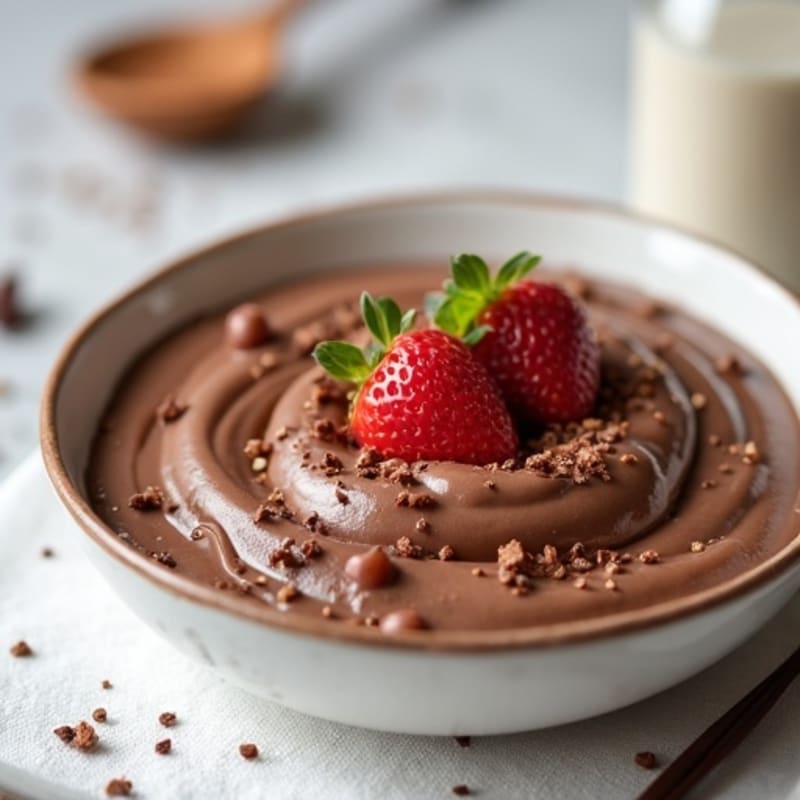 Silky Chocolate Protein Pudding with Greek Yogurt