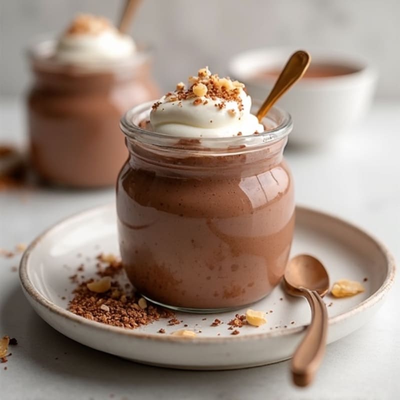 Creamy Chocolate Protein Pudding with Chia Seeds