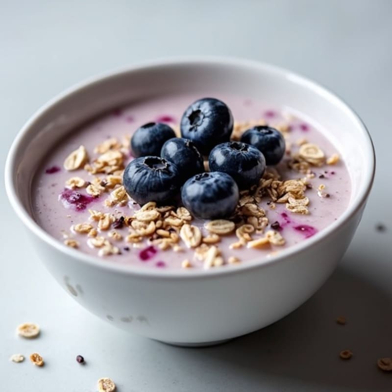 Creamy Blueberry Chia Overnight Oats