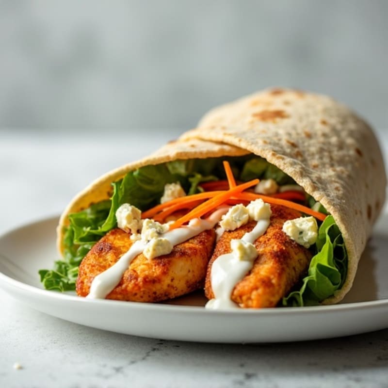 Crispy Buffalo Ranch Chicken Wrap