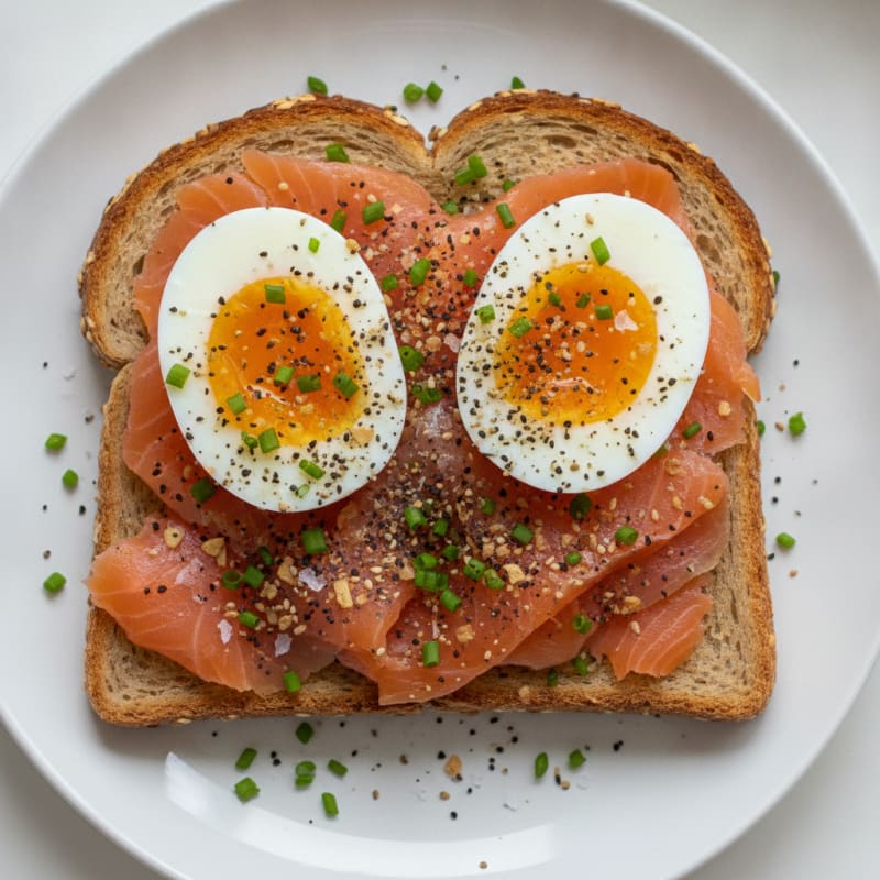 Classic Soft-Boiled Eggs with Toast