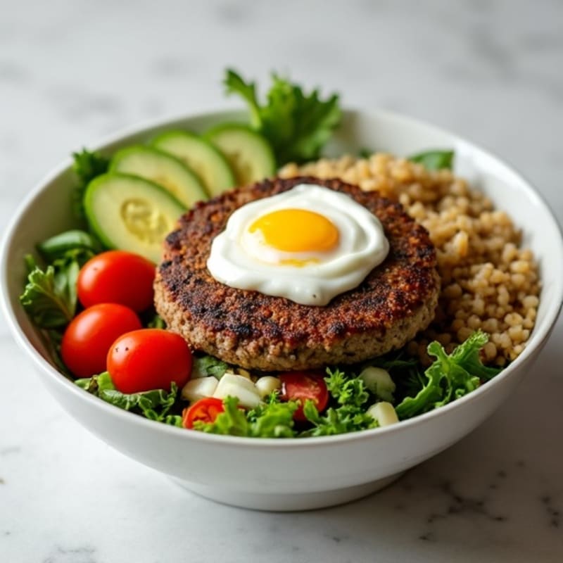 Lean Ground Beef Burger Bowl with Tangy Special Sauce